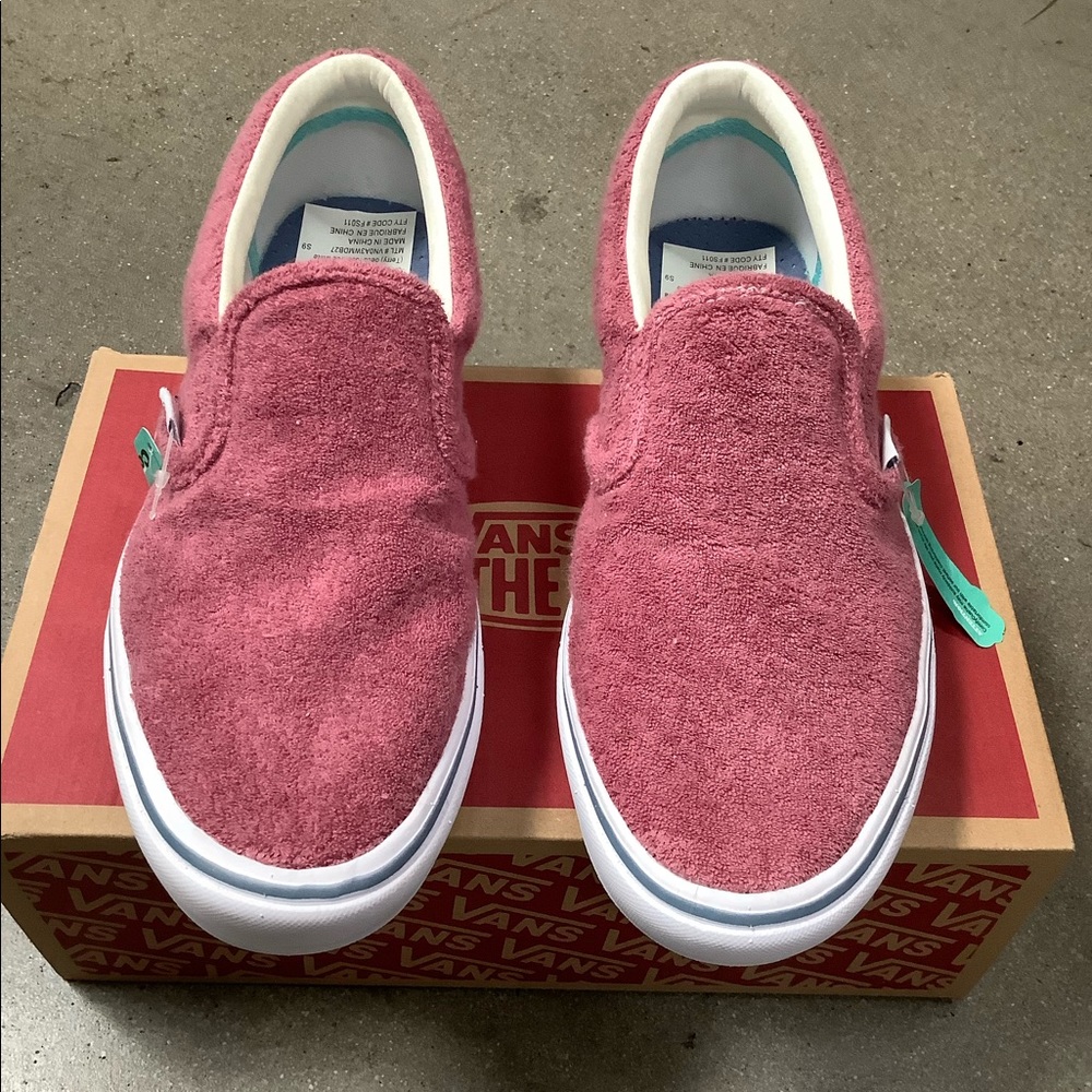 ComfyCush Slip- On Terry deco rose/true white